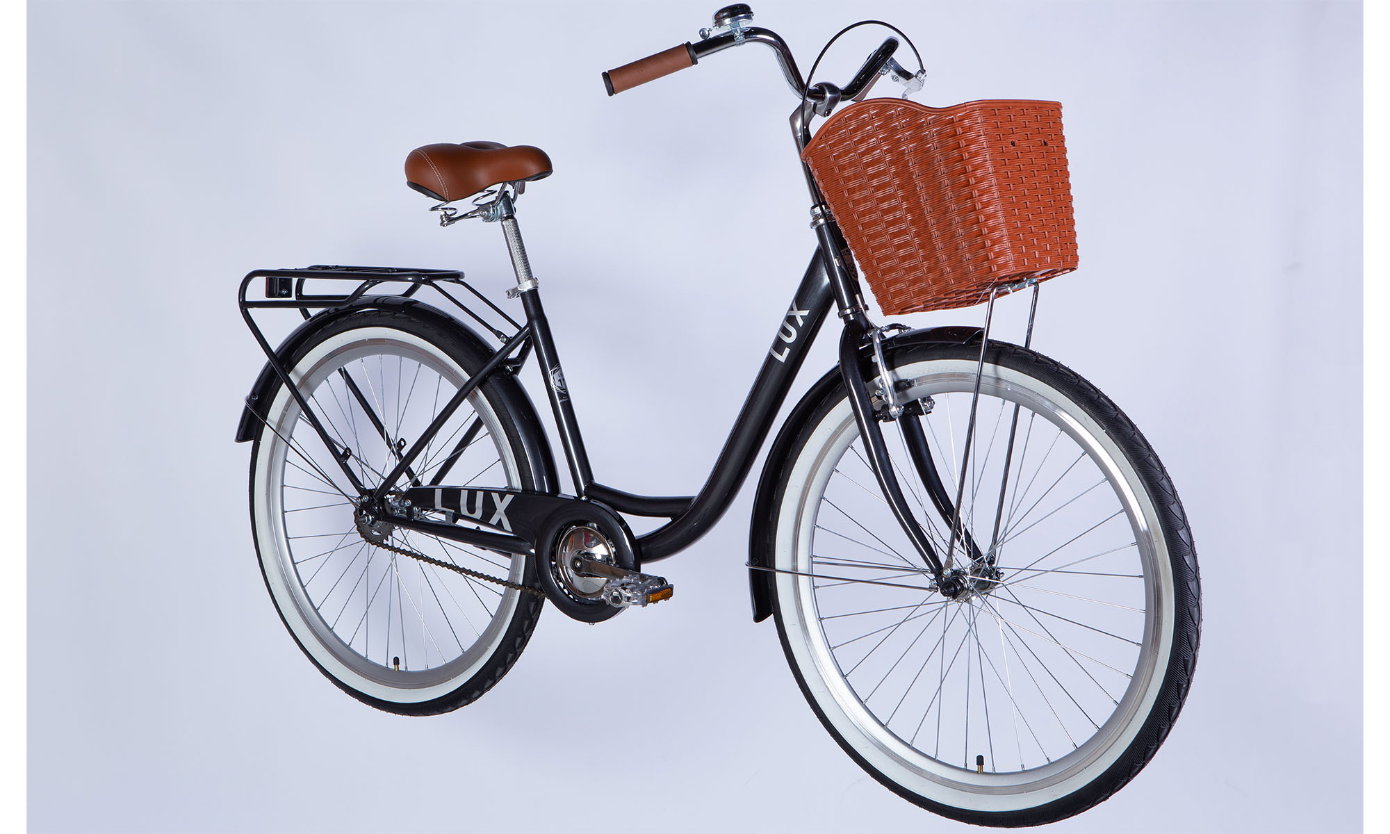 Велосипед Dorozhnik LUX Velosteel 26", размер M, рама-17" 2025, темно-серый 2