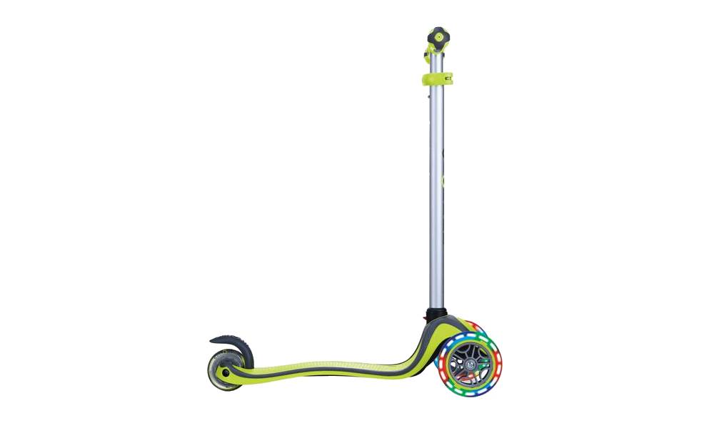 Самокат GLOBBER EVO COMFORT LIGHTS 5 в 1 зеленый со светящимися колесами, 1+ 4