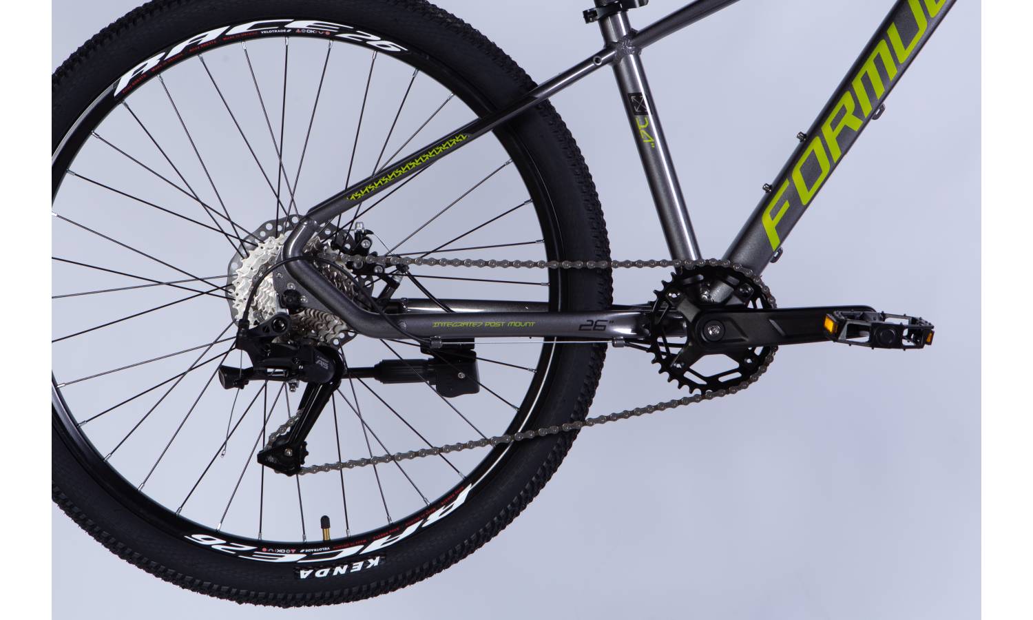 Велосипед Formula ZEPHYR 3.0 DD 26" розмір XS  рама 14" 2025 сіро-зелений 5