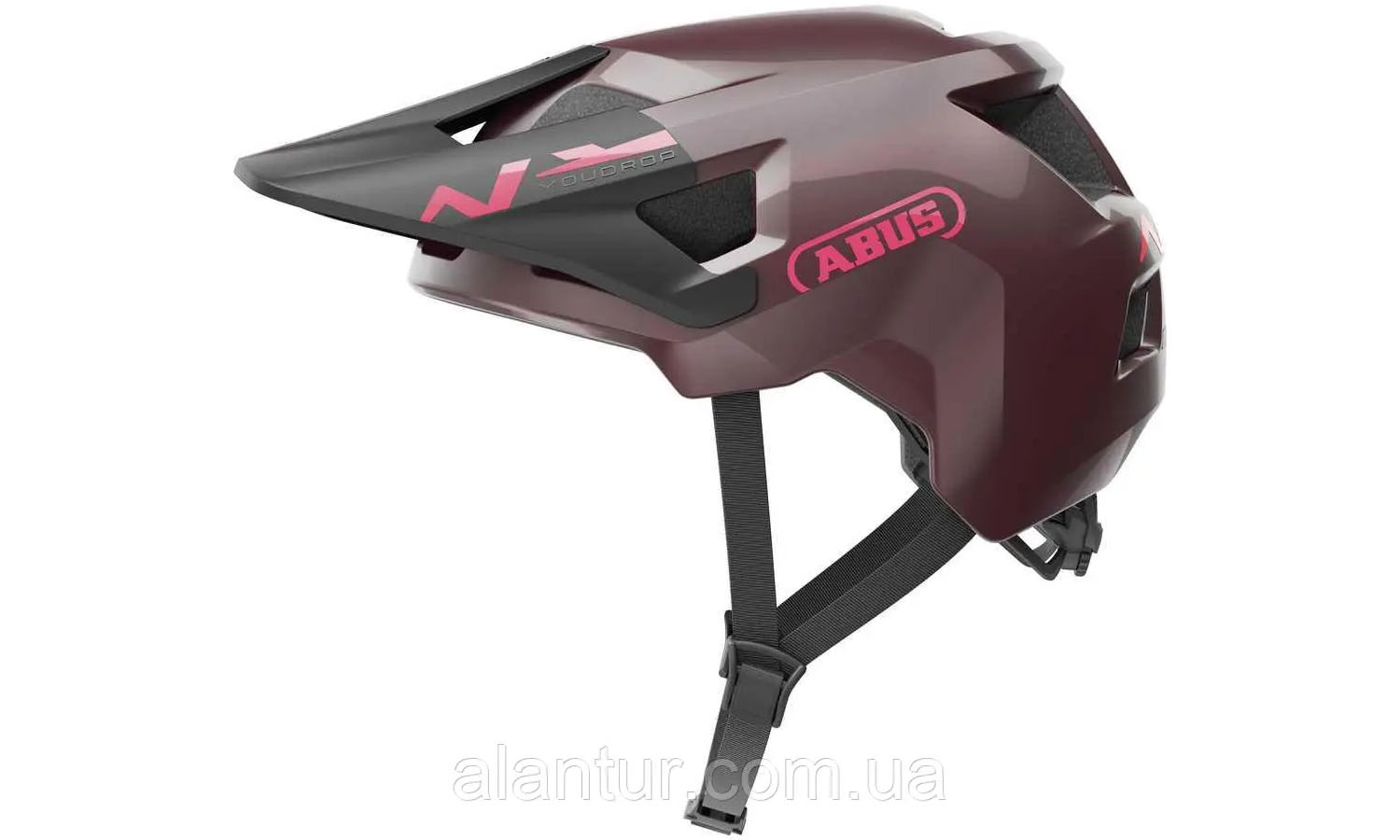 Велошлем детский ABUS YOUDROP maple red, размер S (48-55 см), кленовый красный 