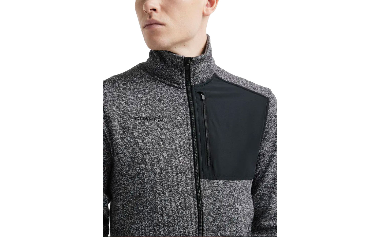 Кофта Craft ADV EXPLORE HEAVY FLEECE мужская, размер XXL, сезон AW 23, серый 3