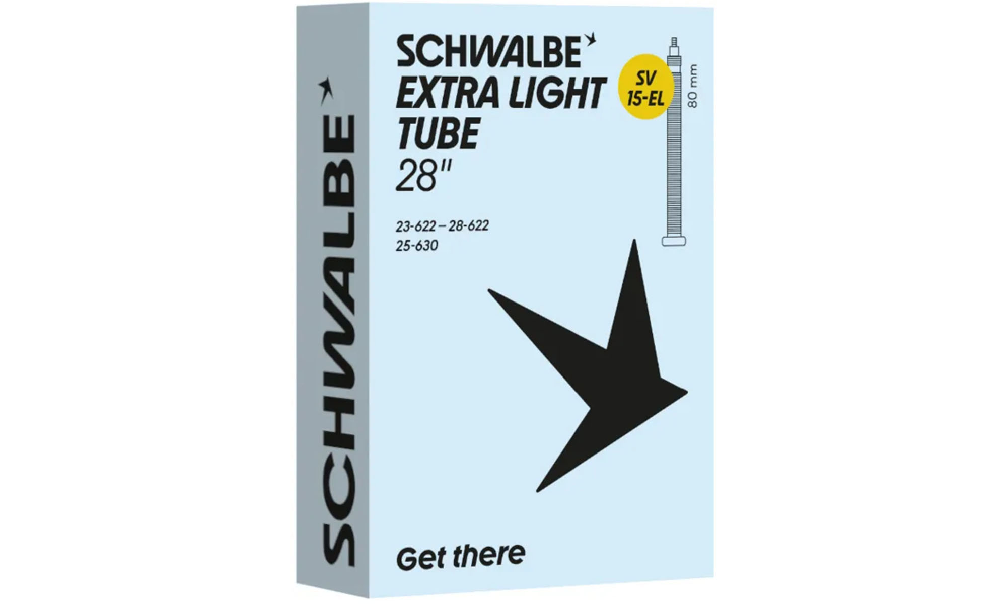 Камера 28" (23/28-622/630) Schwalbe SV15-EL EXTRA LIGHT 80мм
