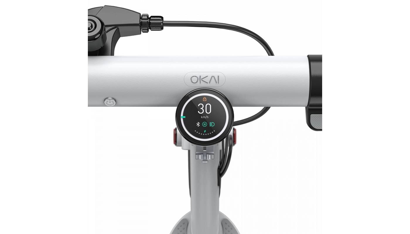 Электросамокат OKAI ES10-NEON Lite 9" 300(600)W, 7.8Ah, NFC, App, белый 12