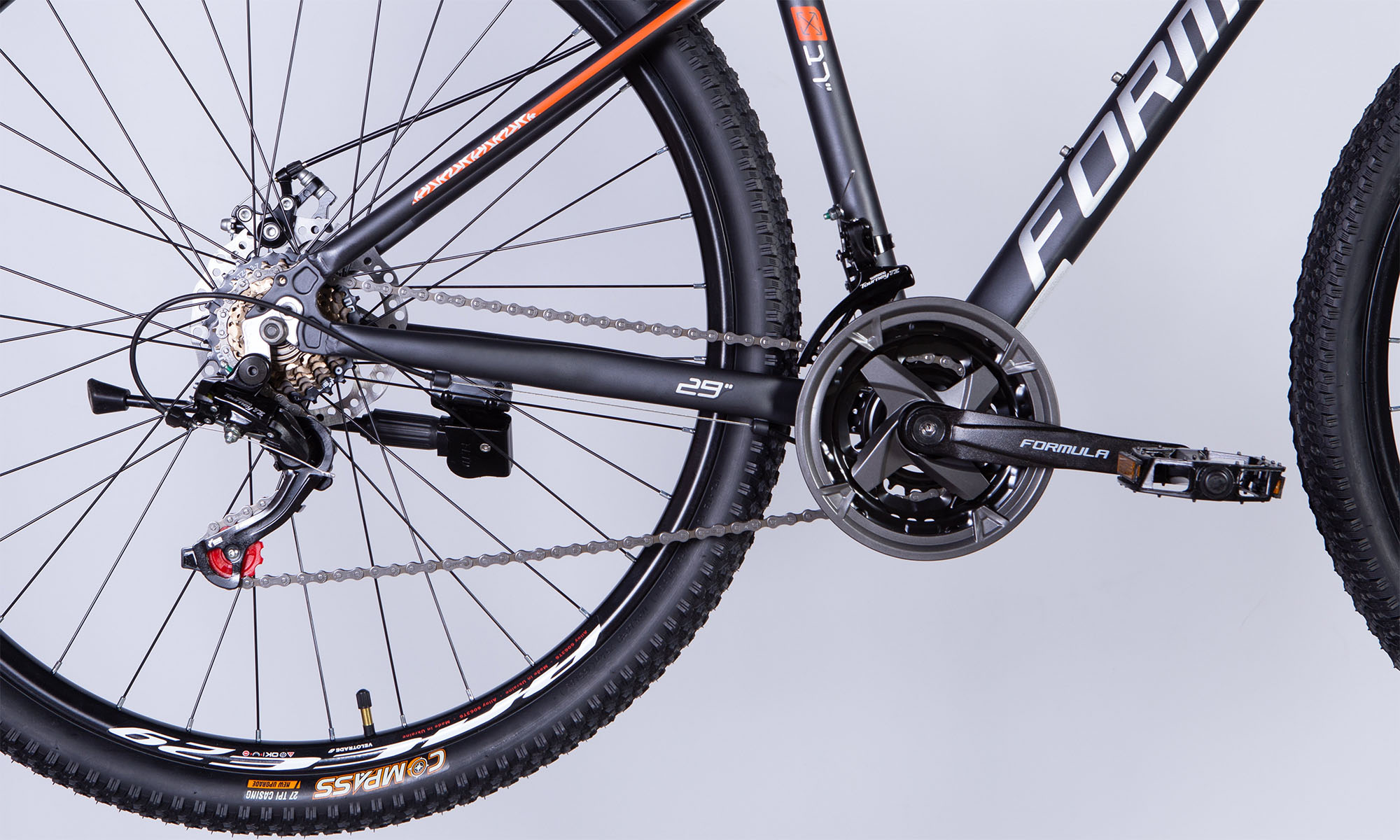 Велосипед Formula MOTION DD FR 29", размер XL, рама-21", год 2025, серо-серебристый (матовый) 3