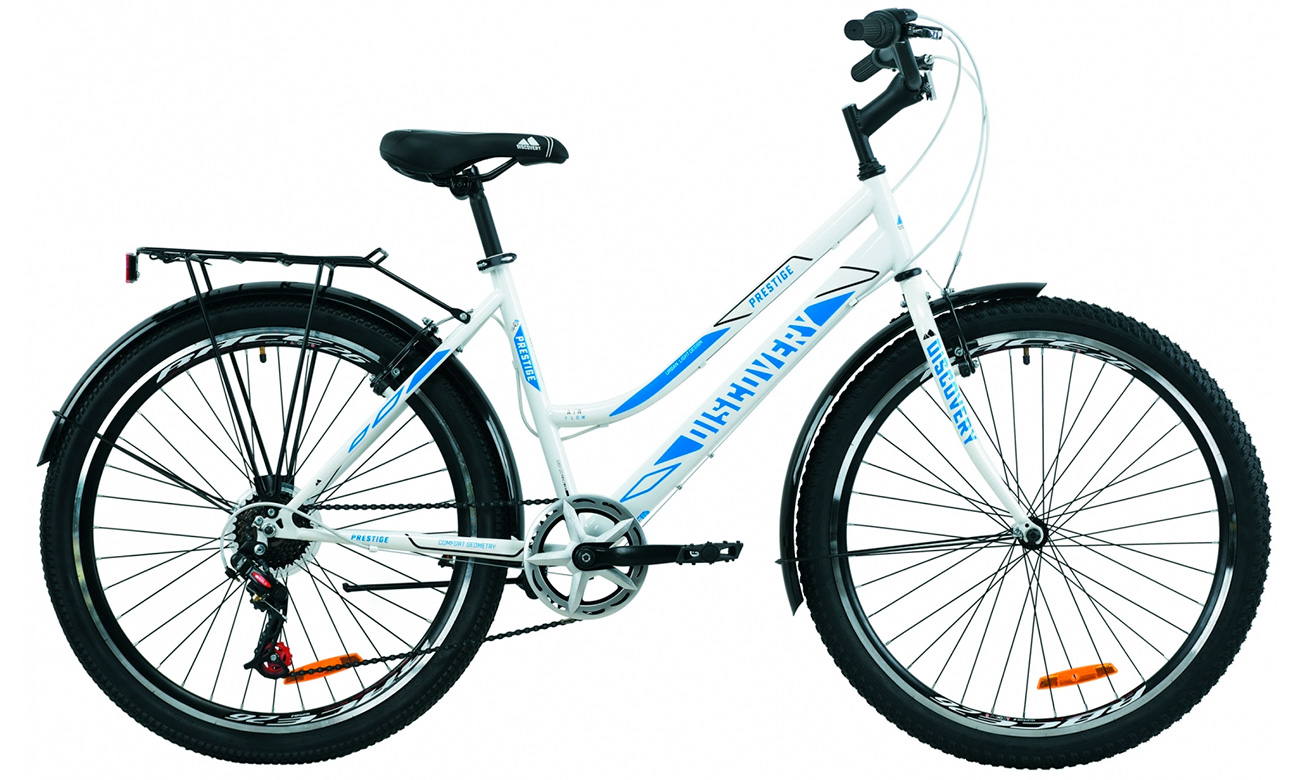 Велосипед Discovery 26" PRESTIGE WOMAN (2020) 2020 Бело-голубой 6