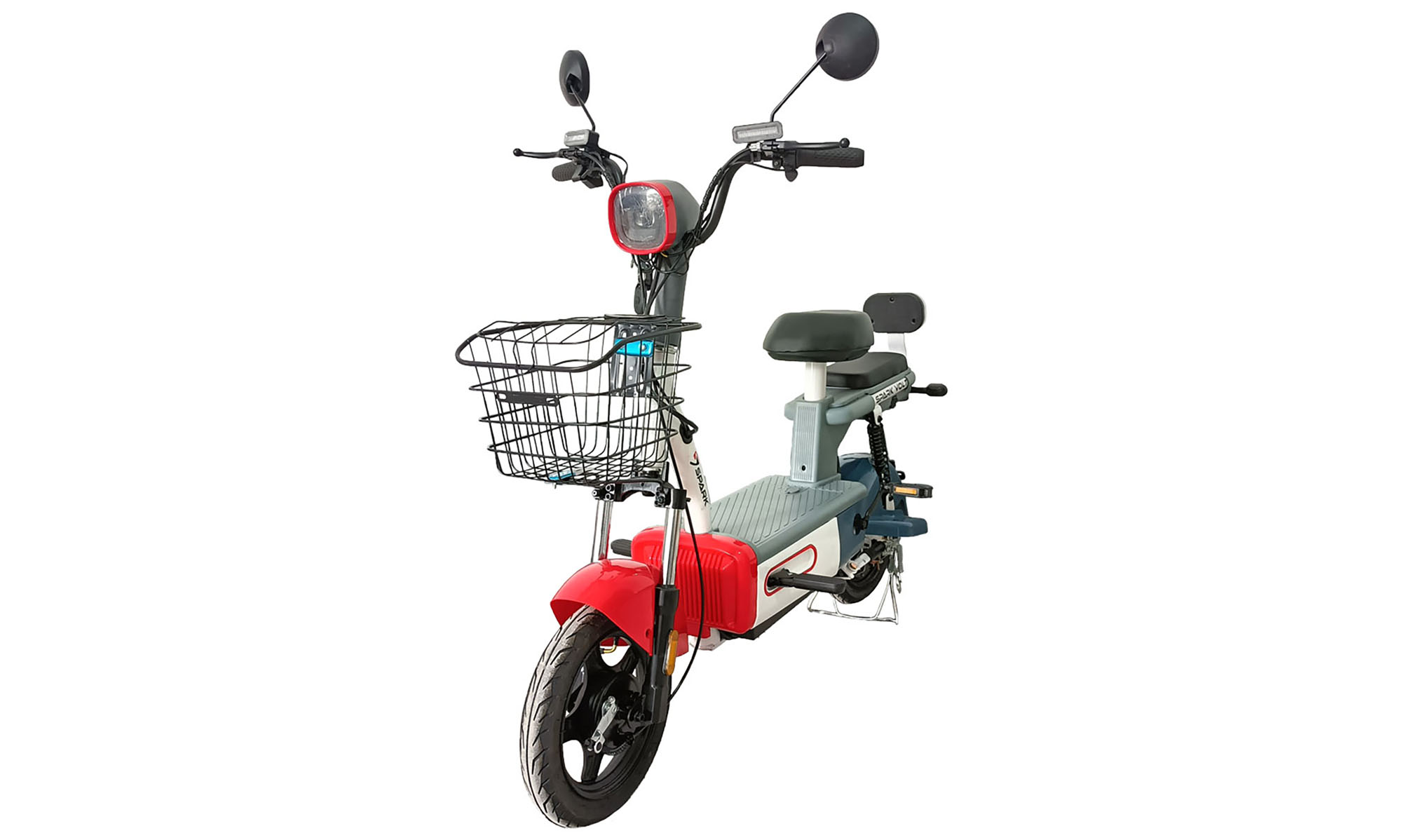 Электровелосипед SPARK VOLT 14" 48V/400W/12Ah, Красный с синим 