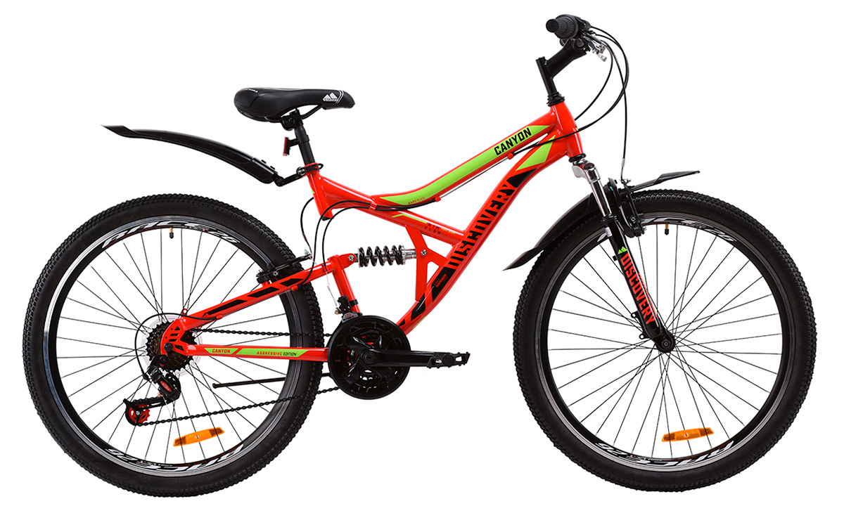 Велосипед Discovery 26" CANYON (2020) 2020 Червоно-салатовий 6 Велосипед Discovery 26" CANYON (2020) 2020 Червоно-салатовий 6