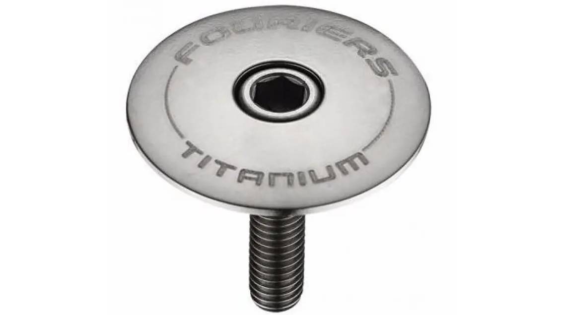 Фотографія Кришка виносу керма Fouriers Titanium 1-1/8" титан-64 9.5г з/тит.болт, сірий