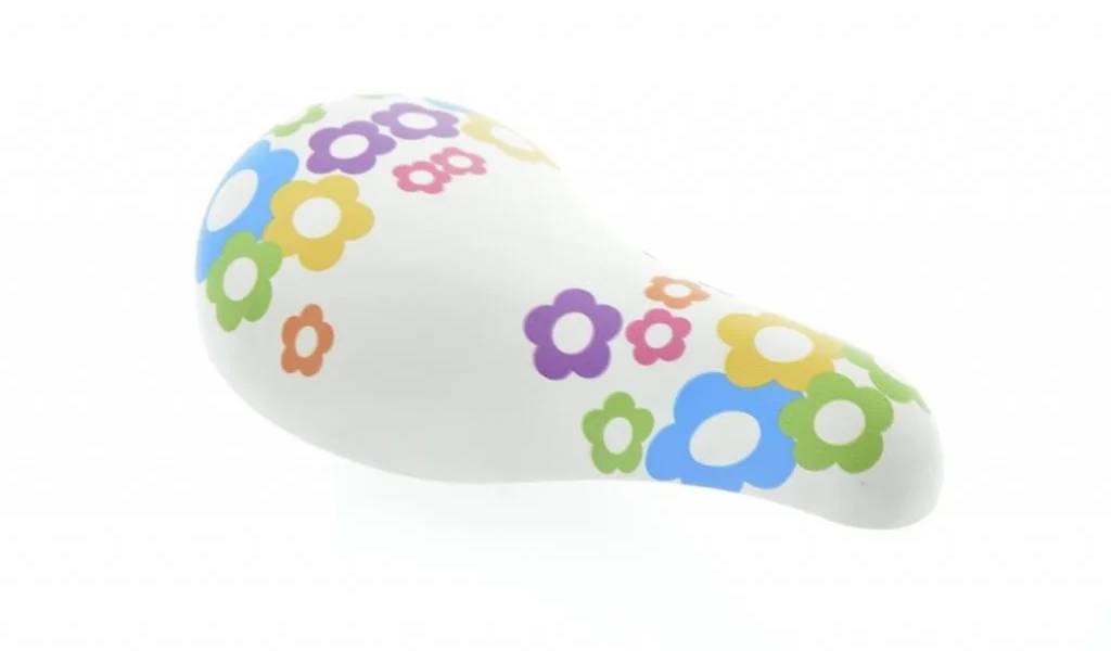 Седло Kands B-1610 детское, белый с цветами 2