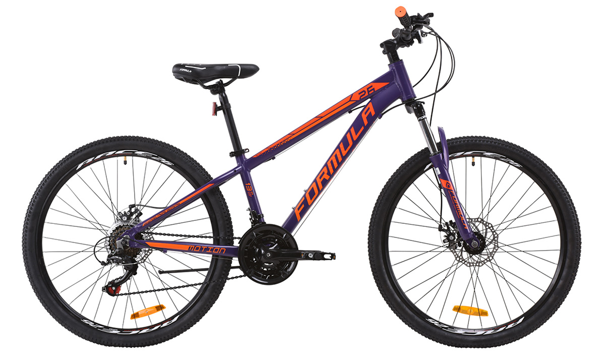 Велосипед Formula Motion DD 26" Kids (2020) 2020 Фиолетово-оранжевый 5