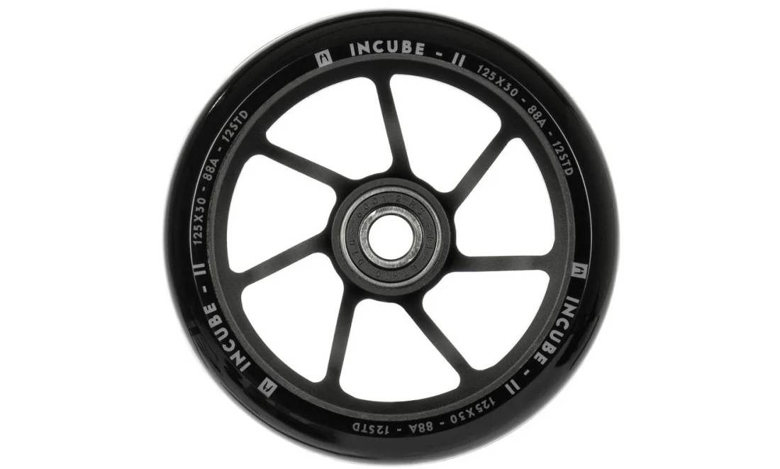 Колесо для трюкового самокату Ethic Incube V2 12STD Pro 125мм x 30мм - Black Колесо для трюкового самокату Ethic Incube V2 12STD Pro 125мм x 30мм - Black