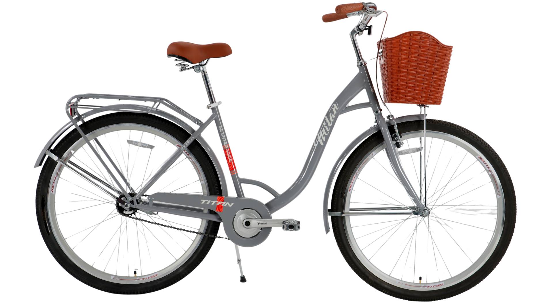 Фотография Велосипед Titan Milan 26", размер S рама 16" (2024), Серый