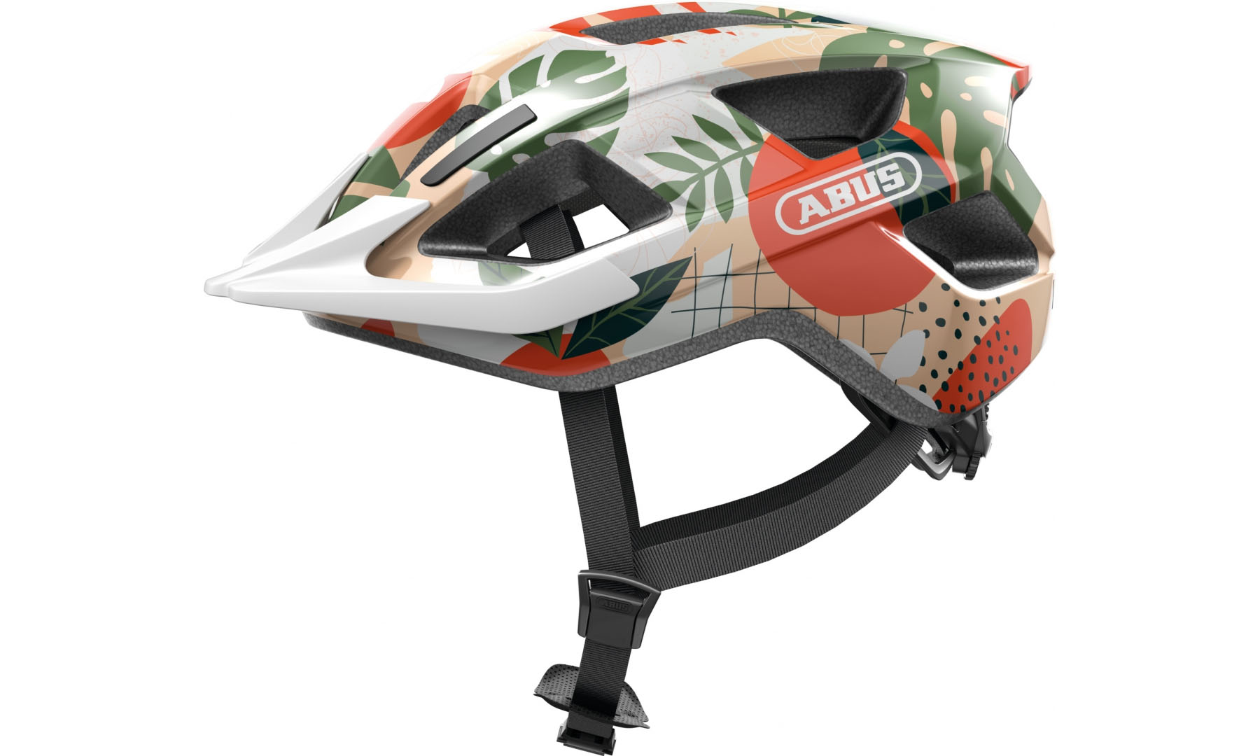 Велошлем ABUS ADURO 3.0 orange palm, размер S (51-55 см), оранжевый 