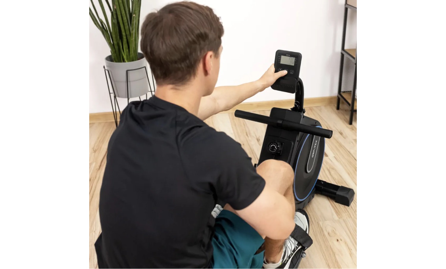 Гребний тренажер Gymtek XR1000 магнітний синій 12