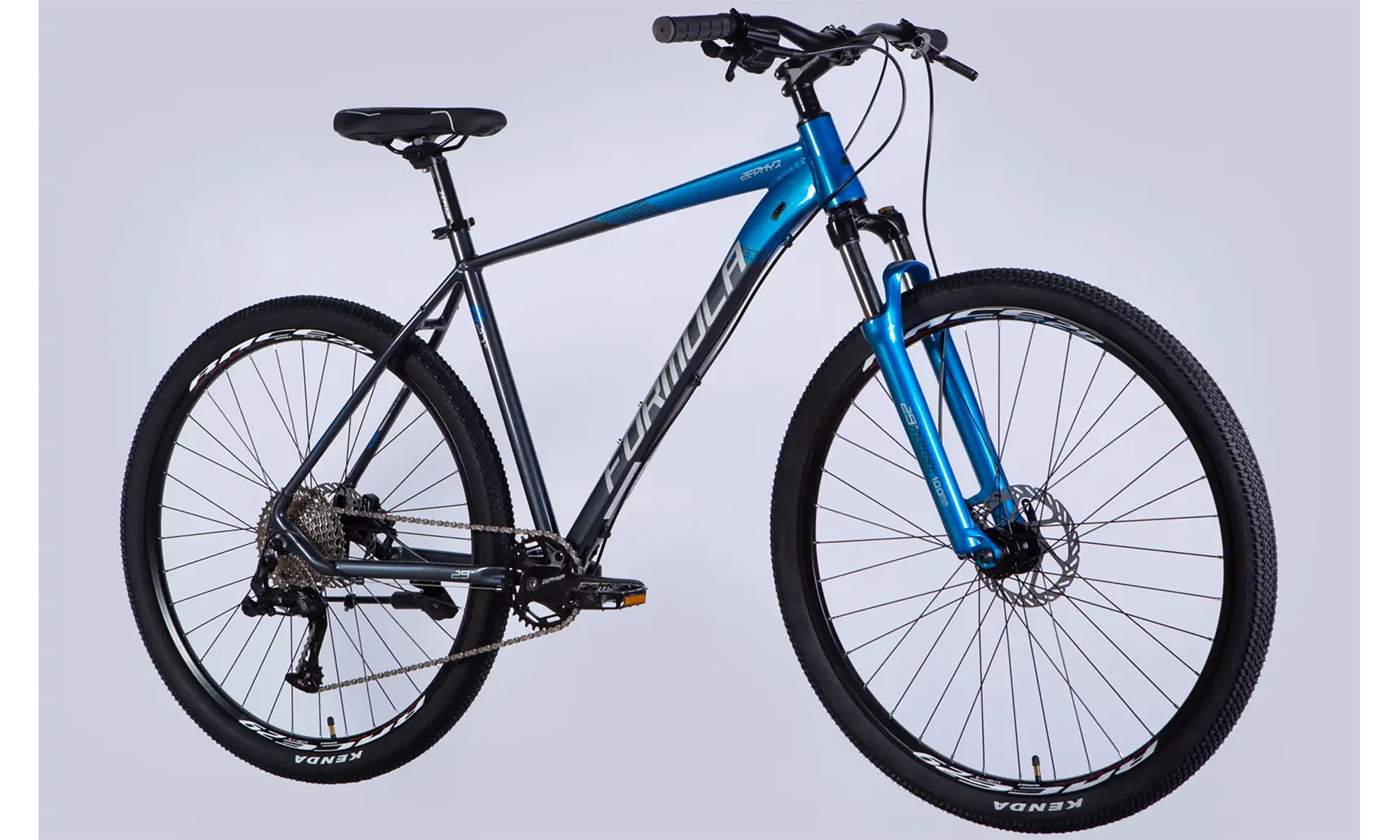 Велосипед Formula ZEPHYR 1.0 HDD 29", размер XL рама-21", год 2026, сине-серый 3