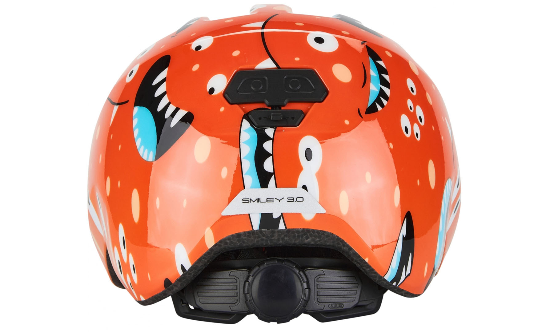Велошлем детский ABUS SMILEY 3.0 Orange Monster, размер M (50-55 см), оранжевый монстр 6