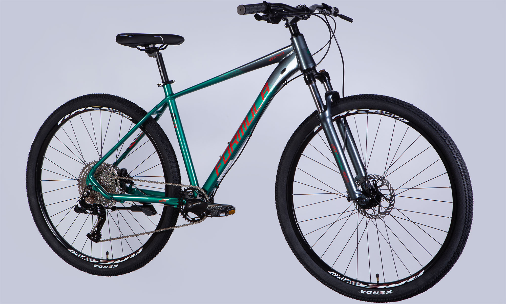 Велосипед Formula ZEPHYR PRO HDD 29", размер XL, рама 21", 2025, темно-серебристый с зеленым 7 Велосипед Formula ZEPHYR PRO HDD 29", размер XL, рама 21", 2025, темно-серебристый с зеленым 7