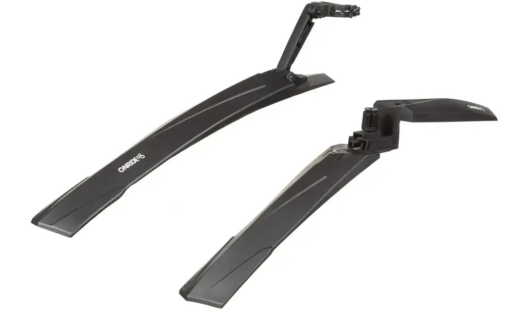 Комплект крыльев Onride Brut 10 24"/26"/29", размер: переднее: 70х535; заднее: 75х585 мм, черный Комплект крыльев Onride Brut 10 24"/26"/29", размер: переднее: 70х535; заднее: 75х585 мм, черный