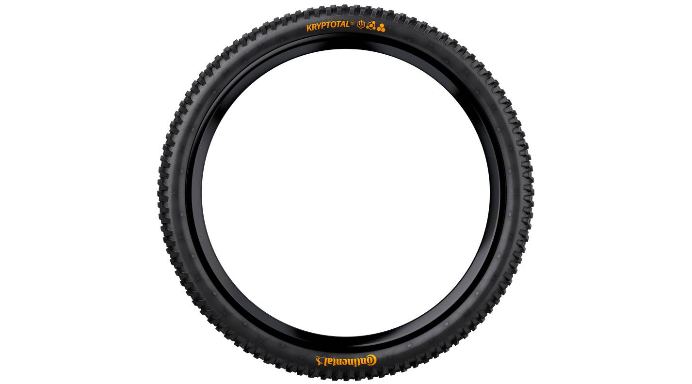 Фотография Покрышка бескамерная Continental Kryptotal-R 27.5 x 2.4 Soft Enduro, складная TR, Черная 3