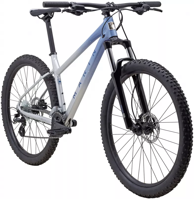 Фотографія Велосипед Marin WILDCAT TRAIL WFG 3 27,5" рама XS (2023) Сріблястий 2