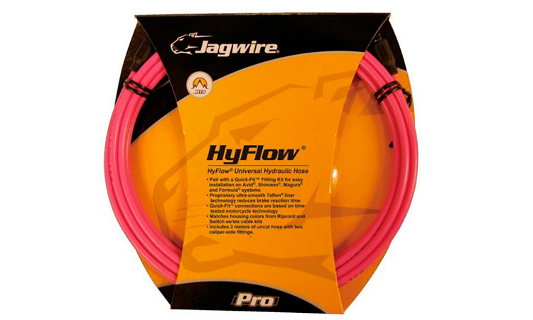 Фотография Комплект JAGWIRE Mountain Pro (HYFLOW) HBK407 под гидравл. тормоз (Teflon/Kevlar)  Розовый