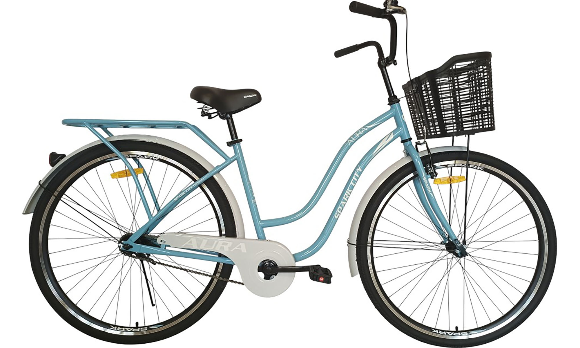 Велосипед SPARK CITY AURA 28", размер M, рама 18", год 2026, голубой 