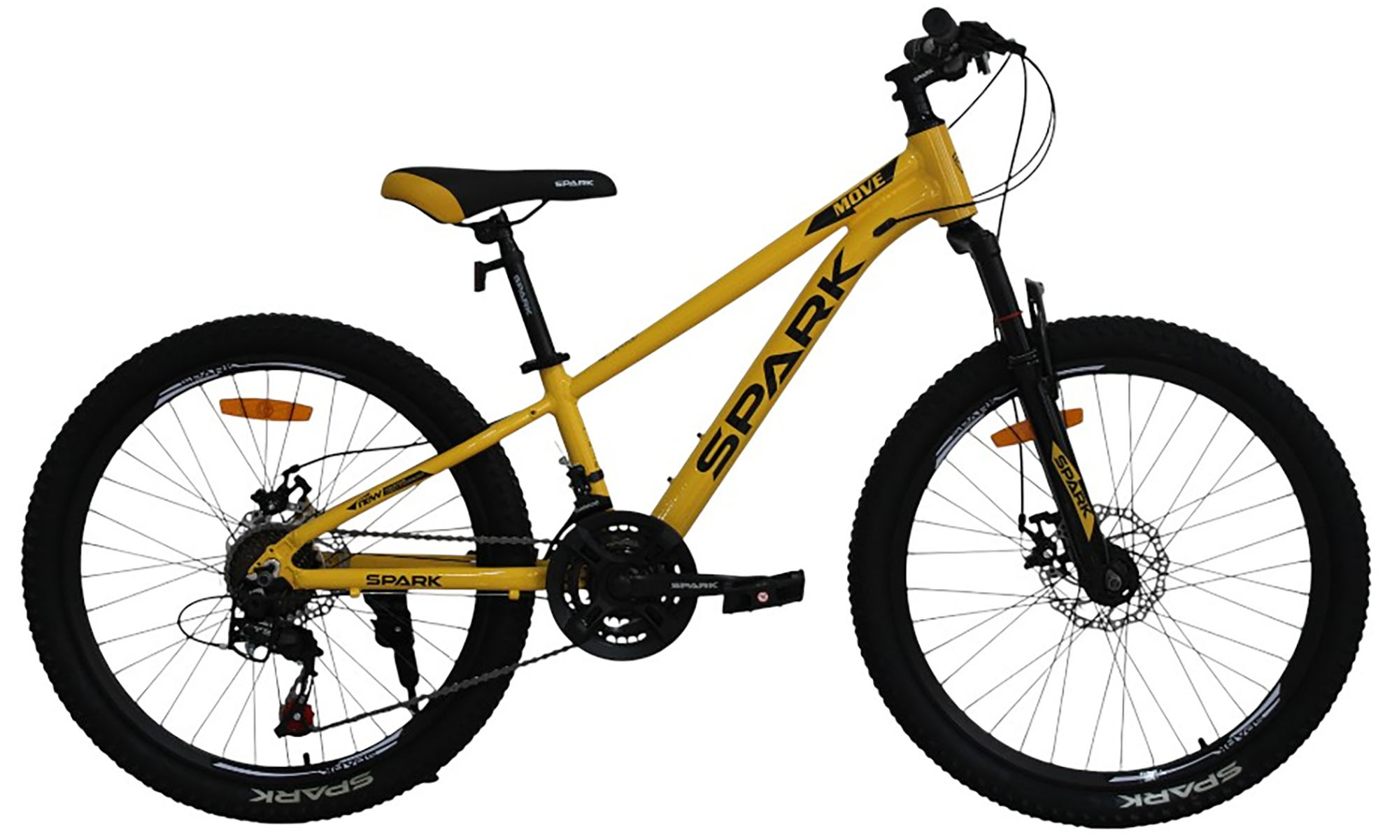 Велосипед SPARK MOVE 24", розмір XXS, рама 11", рік 2026, жовтий 