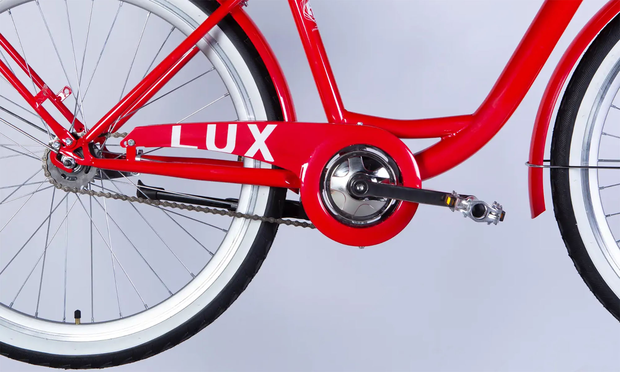 Велосипед Dorozhnik LUX Velosteel 26", размер M, рама-17", год 2026, красный 2