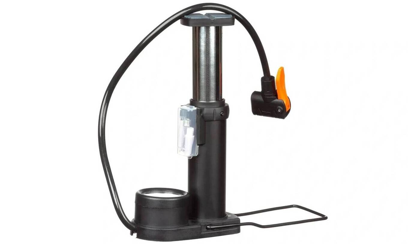 Насос напольный ONRIDE Magic 20 алюминий, макс. давление 120 psi, головка с двумя отверстиями под FV/AV Насос напольный ONRIDE Magic 20 алюминий, макс. давление 120 psi, головка с двумя отверстиями под FV/AV