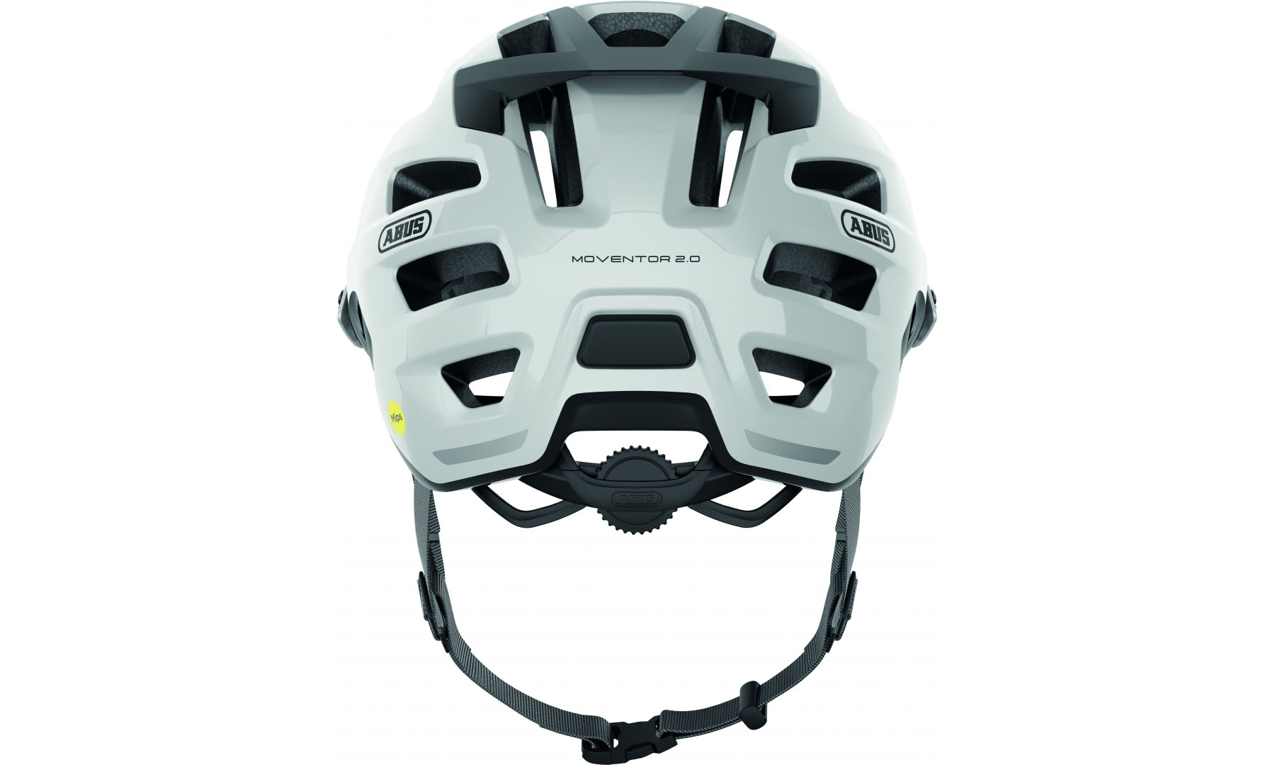 Велошолом спортивний ABUS MOVENTOR 2.0 MIPS shiny white, розмір L (57-61 см), глянсовий білий 3 Велошолом спортивний ABUS MOVENTOR 2.0 MIPS shiny white, розмір L (57-61 см), глянсовий білий 3
