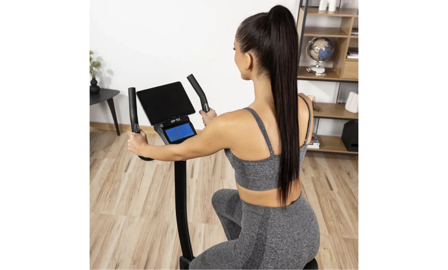 Велотренажер Gymtek XB1800 электромагнитный синий 12