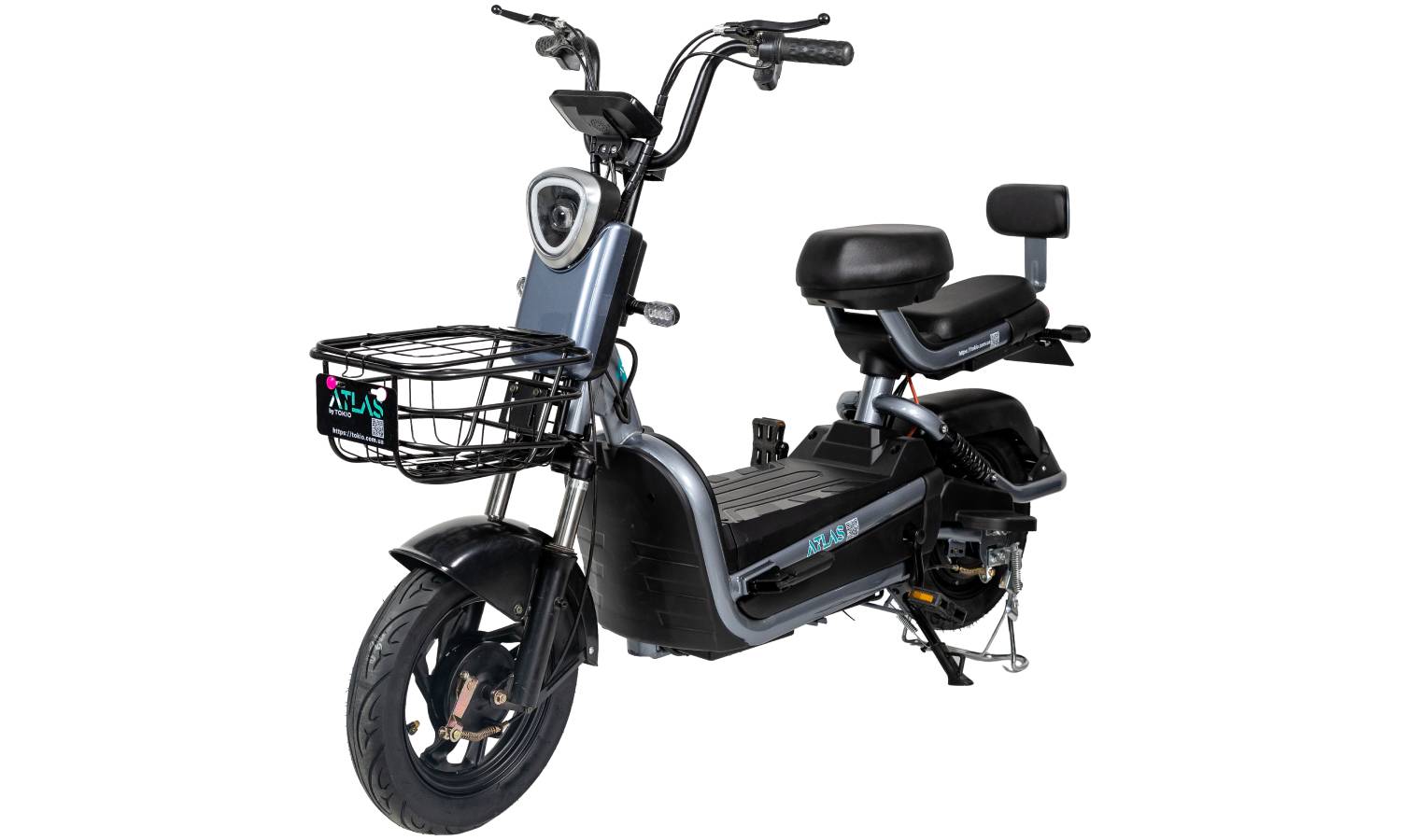 Электроскутер Atlas Bird 20 Ah Серый 6 Электроскутер Atlas Bird 20 Ah Серый 6