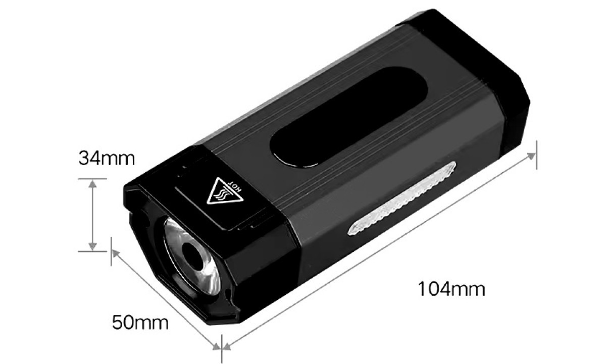 Фара передняя BK-001 800 лм на руль,черный 2