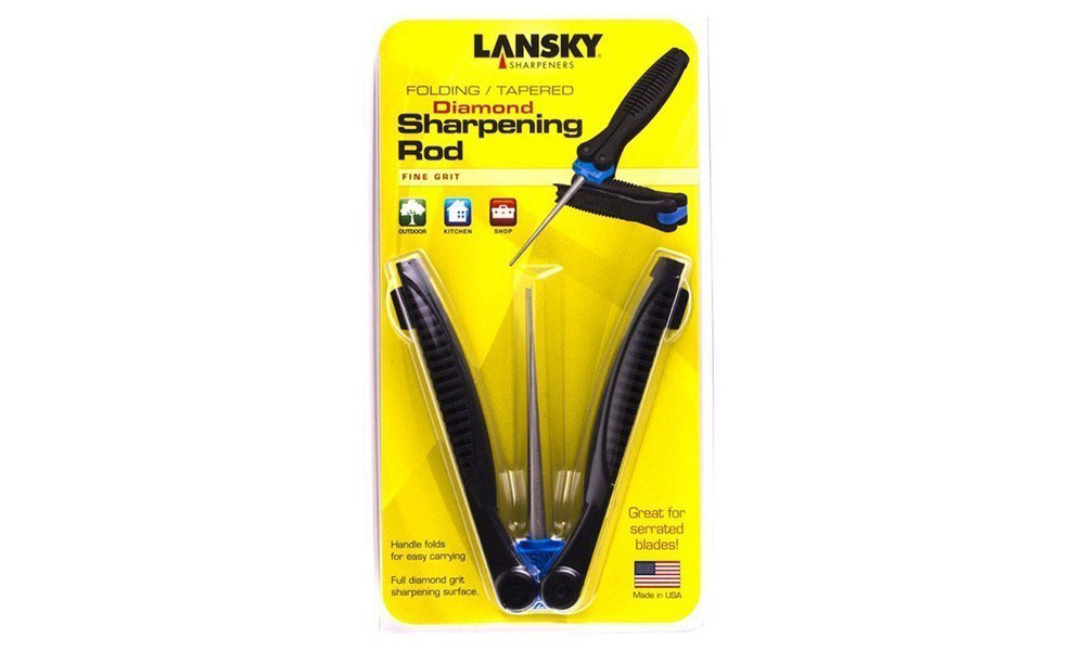 Точило Lansky New Folding Diamond Tapered Rod Fine зернистость 600 (TR-600), черное 5