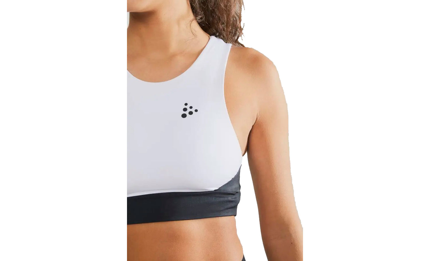 Женский топ Craft UNTMD Cropped Singlet размер XS, сезон AW 19, белый 3