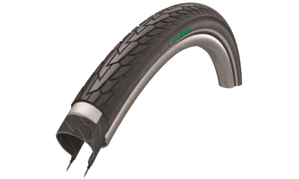 Фотография Покрышка 20x1.75 (47-406) Schwalbe ROAD CRUISER PLUS PunctureGuard, TwinSkin B/B+RT HS484 GREEN 50EPI