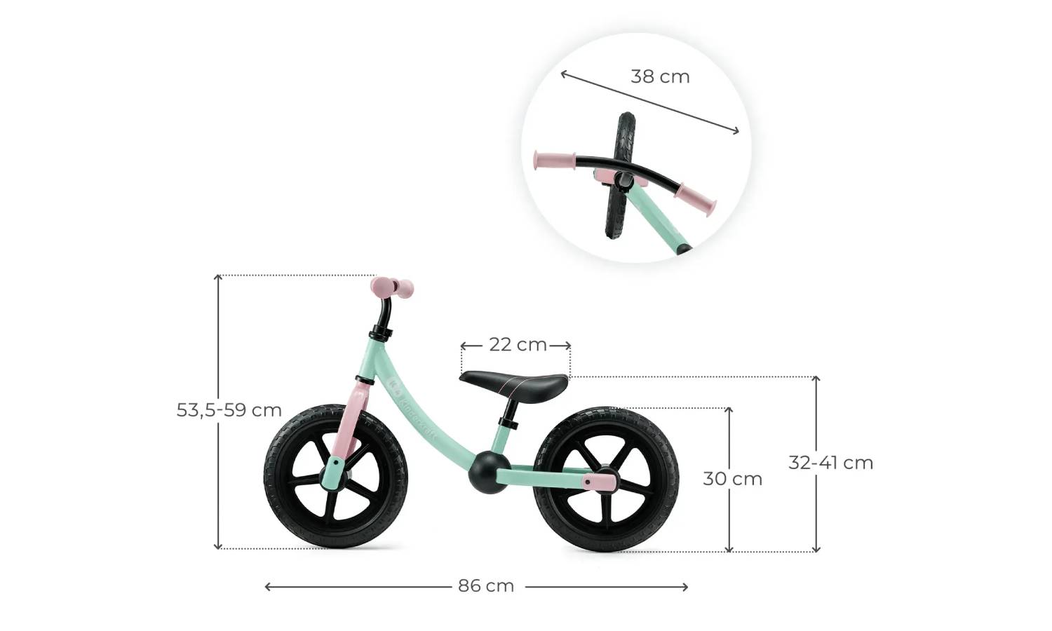 Беговел Kinderkraft 2Way Next мятно-розовый 6