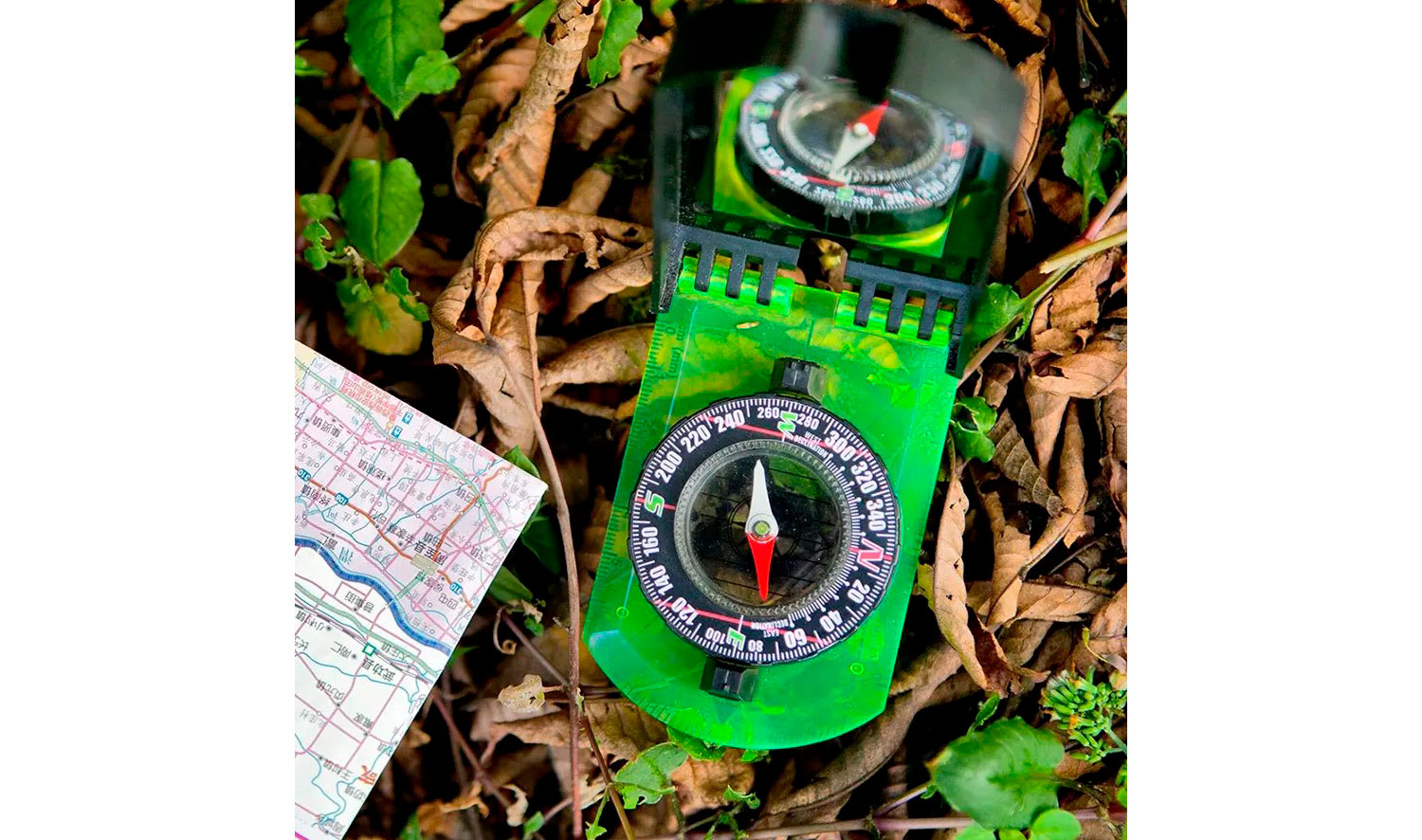 Фотография Компас AceCamp Folding Map Compass With Mirror 2