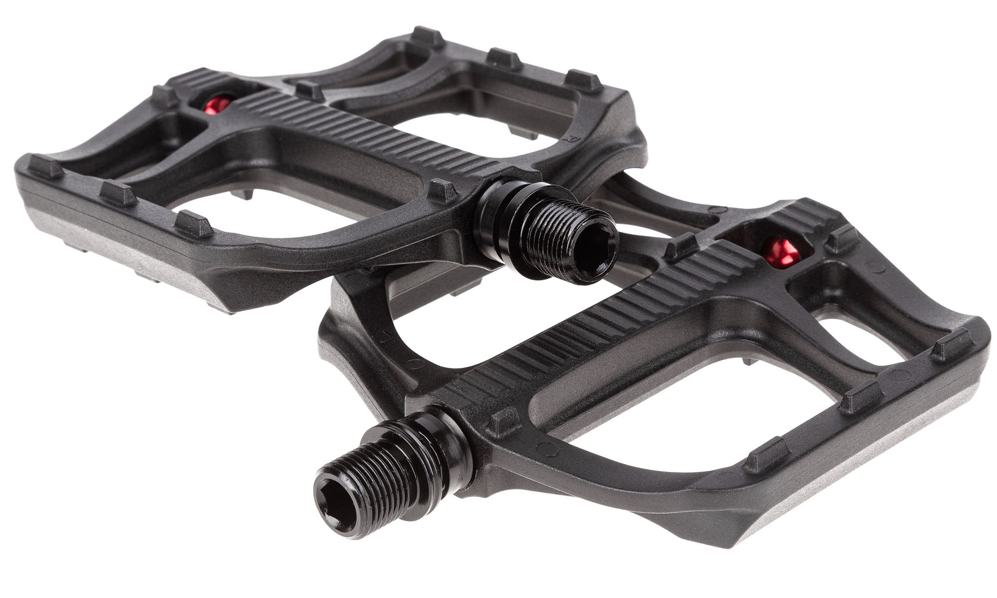 Педали TW нейлон (105x105) втулка, промподшипник, черные 2