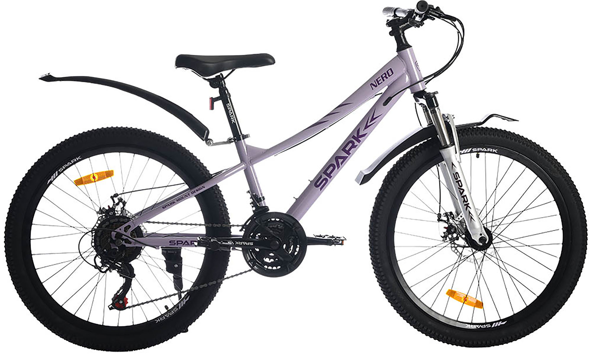 Велосипед SPARK NERO 24", размер XXS, рама 12", год 2026, светло-сиреневый 