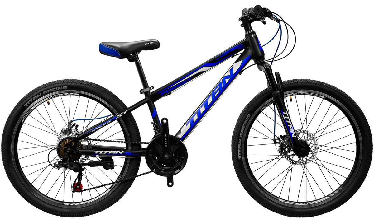 Фотографія Велосипед Titan Forest 24" (2020) 2020 Чорно-синій