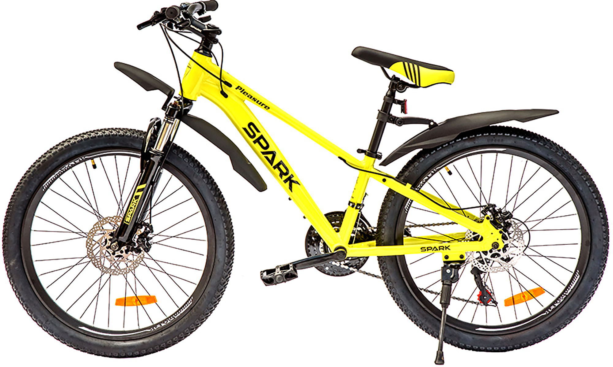 Велосипед SPARK PLEASURE 24", размер XXS, рама 11", 2025, желтый 8 Велосипед SPARK PLEASURE 24", размер XXS, рама 11", 2025, желтый 8
