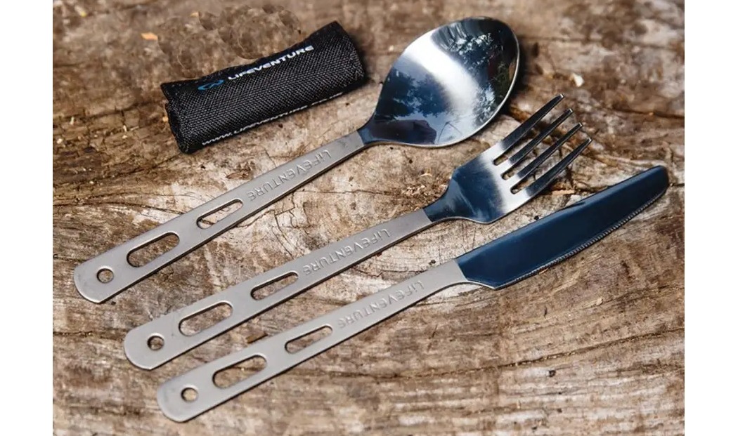 Вилка, ложка, ніж Lifeventure Titanium 2