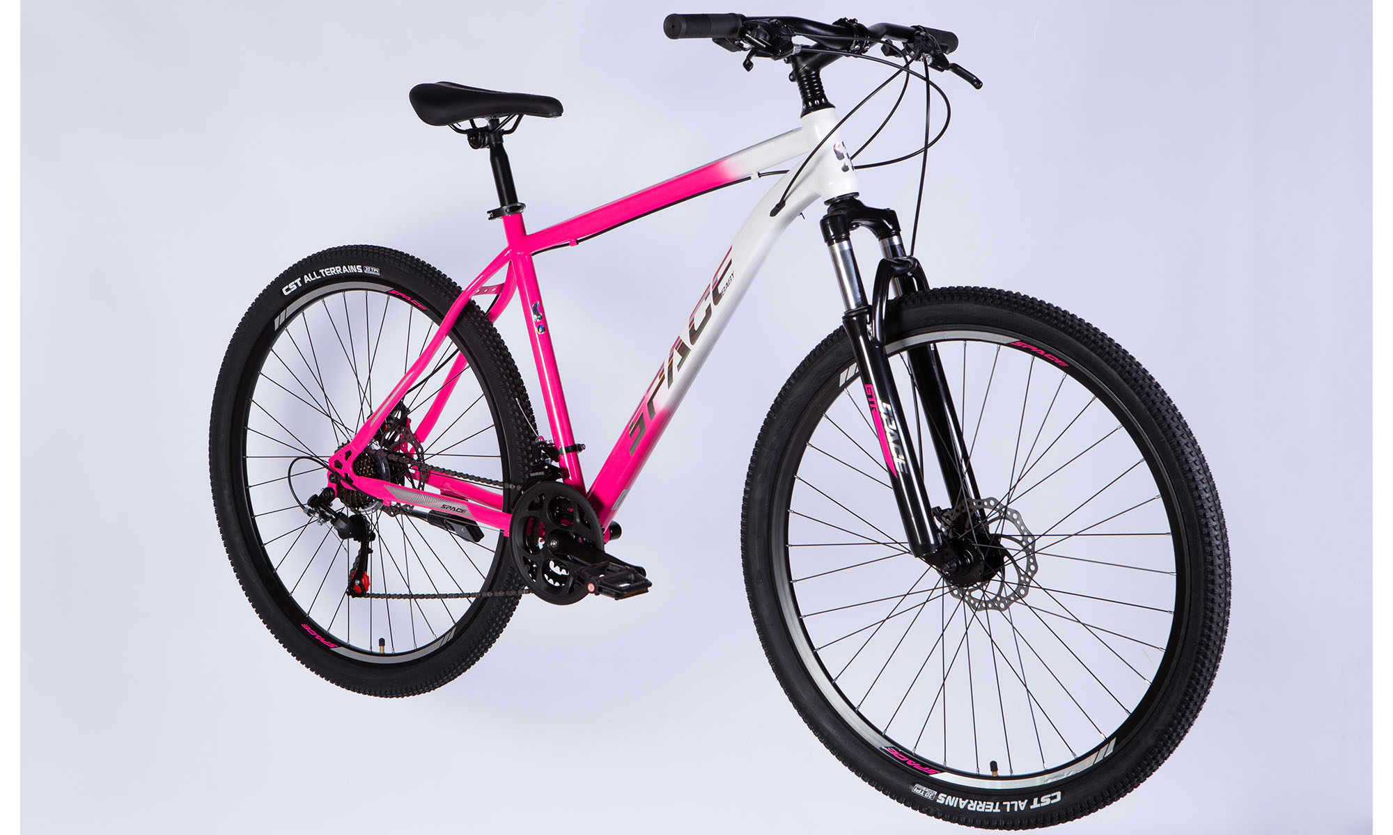 Велосипед SPACE MARS DD FR, 29", ST, рама 20", 2025, розово-белый 2