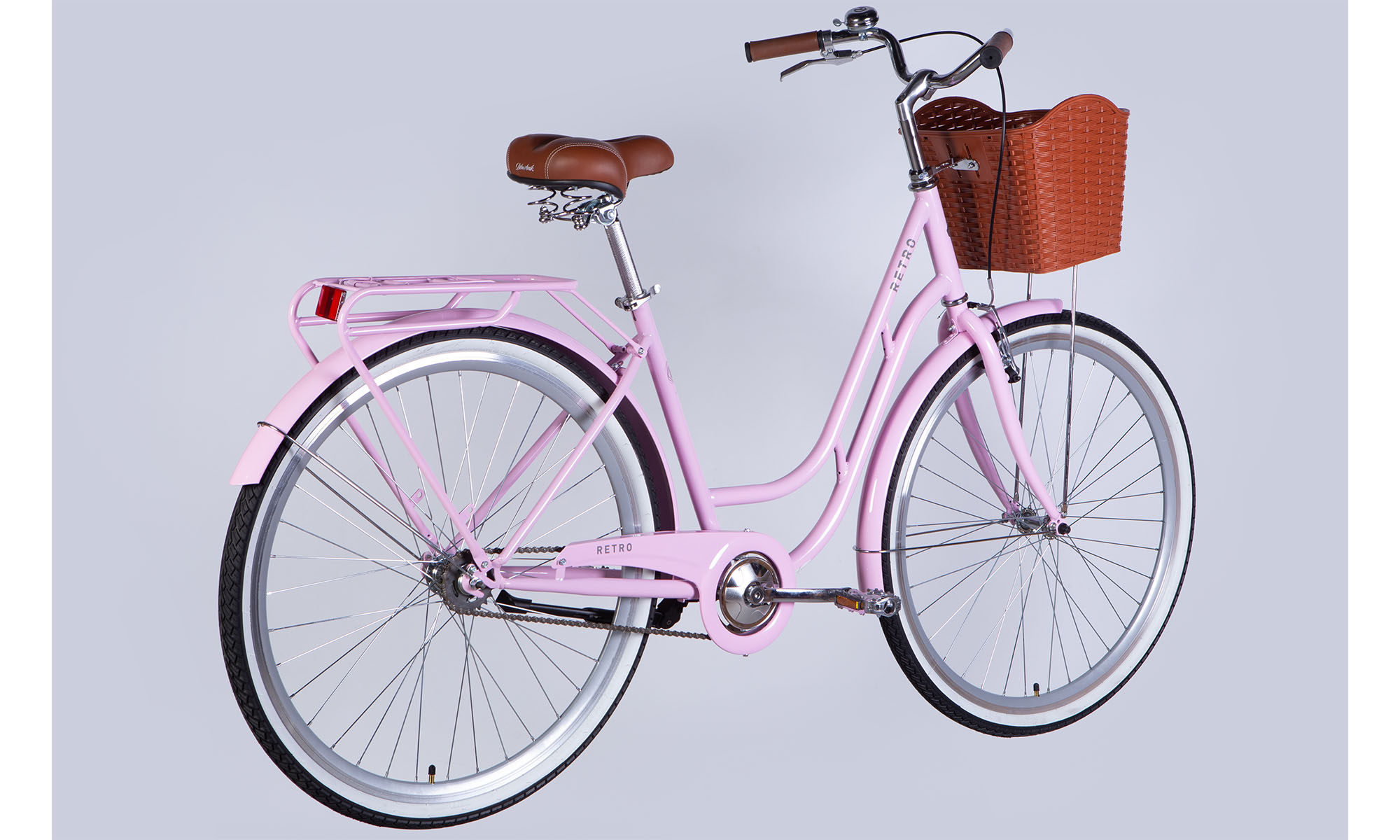 Велосипед Dorozhnik RETRO Velosteel 28", размер L, рама 19", 2025, светло-розовый  3