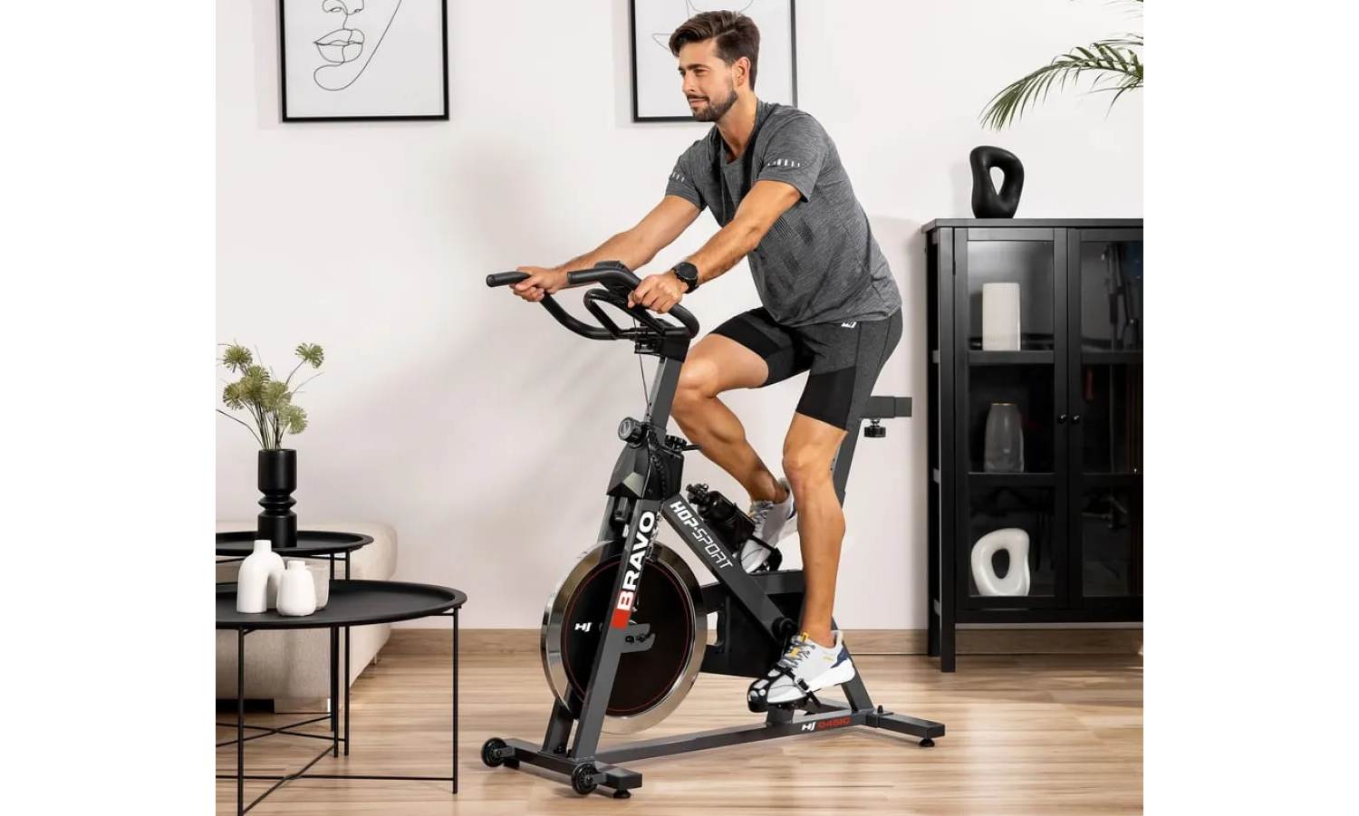 Спінбайк Hop-Sport HS-045IC Bravo чорний 16