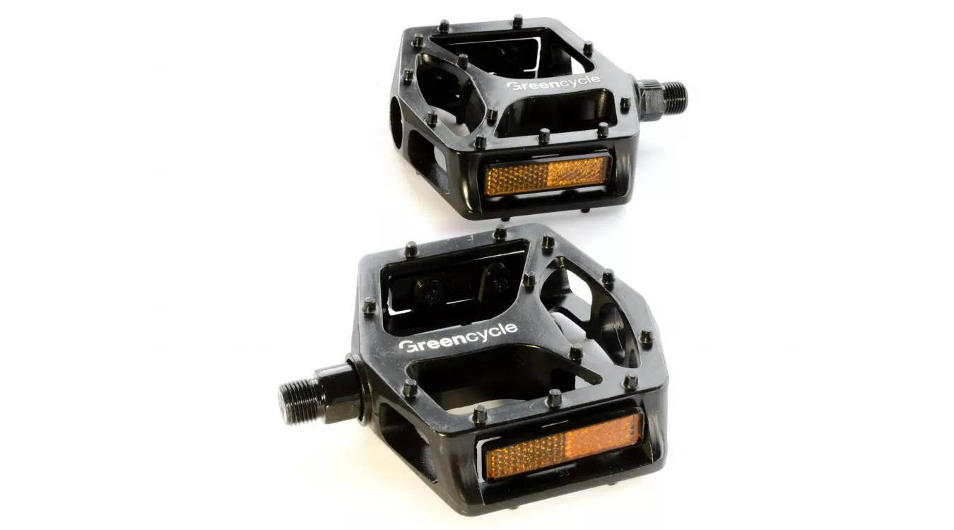 Педалі Green Cycle GPD-M305, алюмінієві, кулькові підшипники, (112х108х26) Педалі Green Cycle GPD-M305, алюмінієві, кулькові підшипники, (112х108х26)