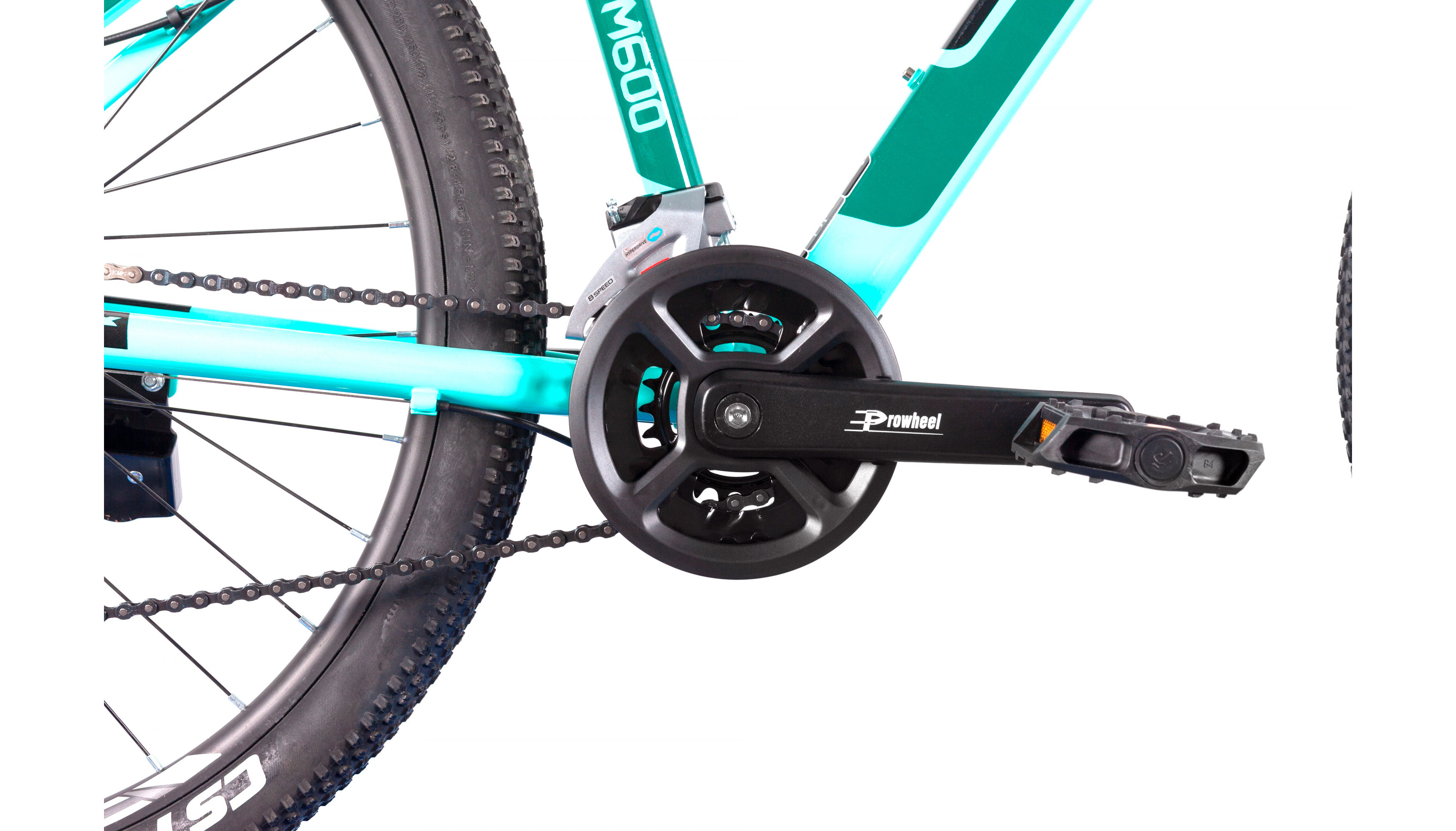 Велосипед Trinx M600 Elite 27,5" размер М рама 18 2022 Cyan-Black-Green 4