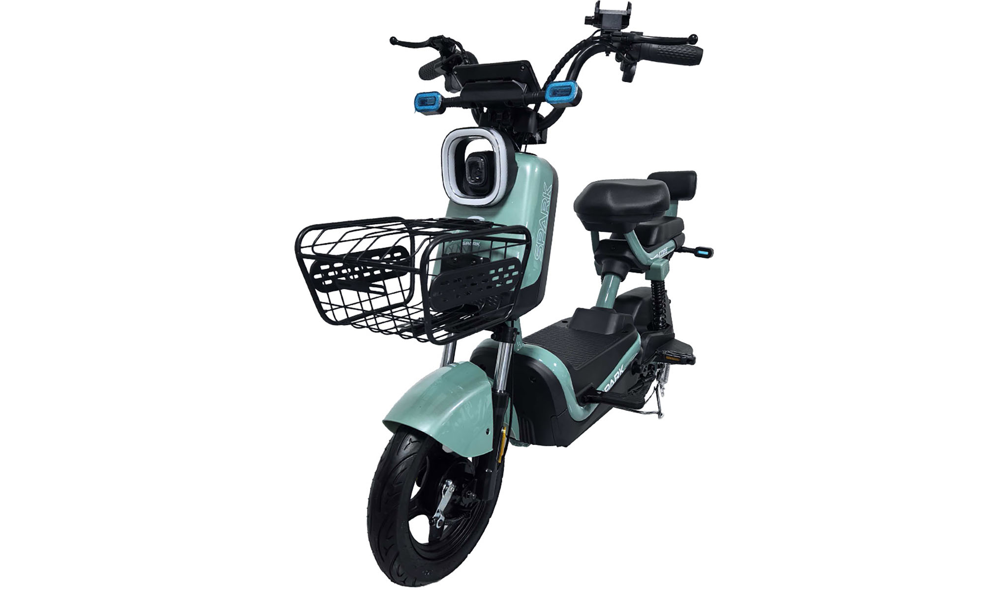 Велосипед с электромотором SPARK CORE 14", 60V/1000W/25Ah, год 2026, зеленый 2