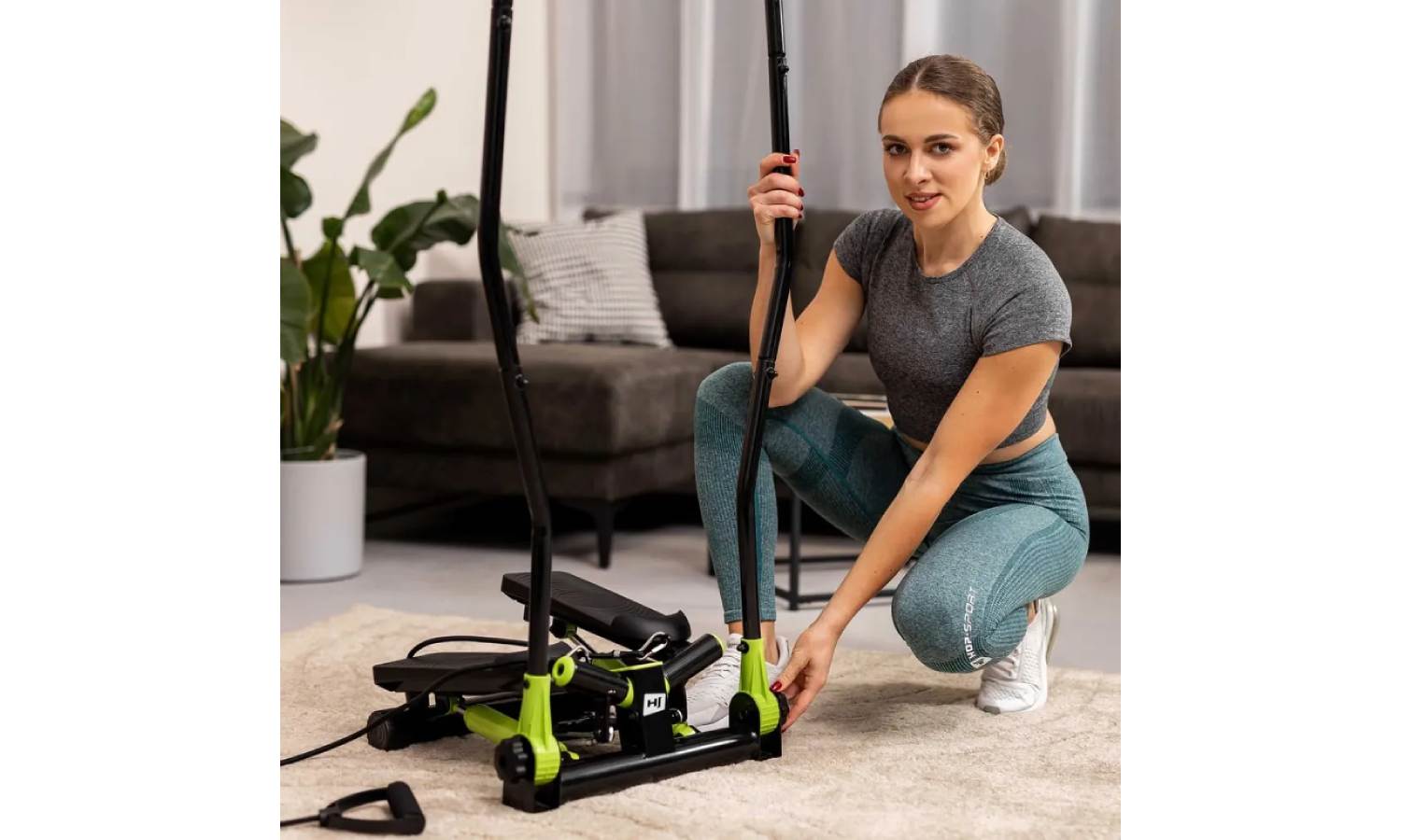 Степпер Hop-Sport HS-045S Slim Зелений 12 Степпер Hop-Sport HS-045S Slim Зелений 12